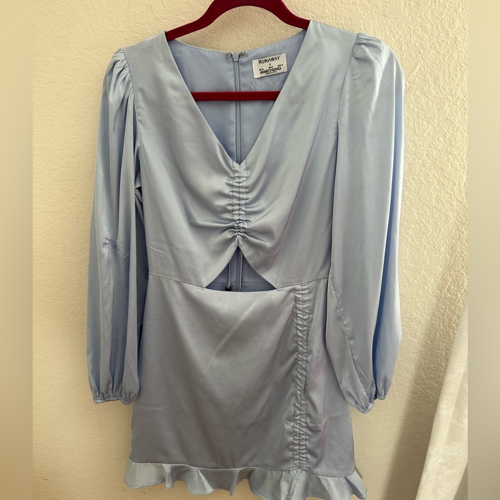 Satin Cinderella Blue Dress